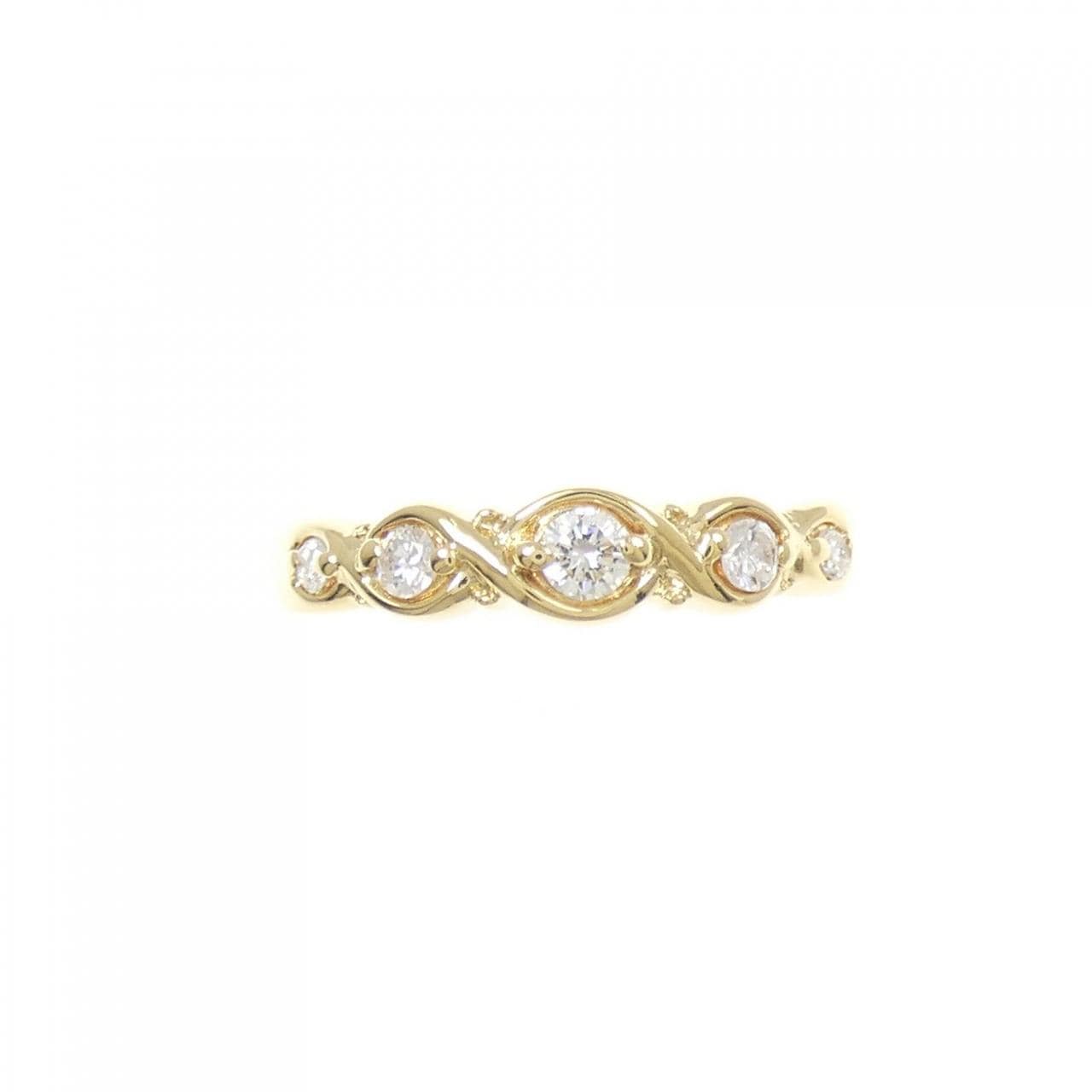 K18YG ダイヤモンド リング 0.18CT