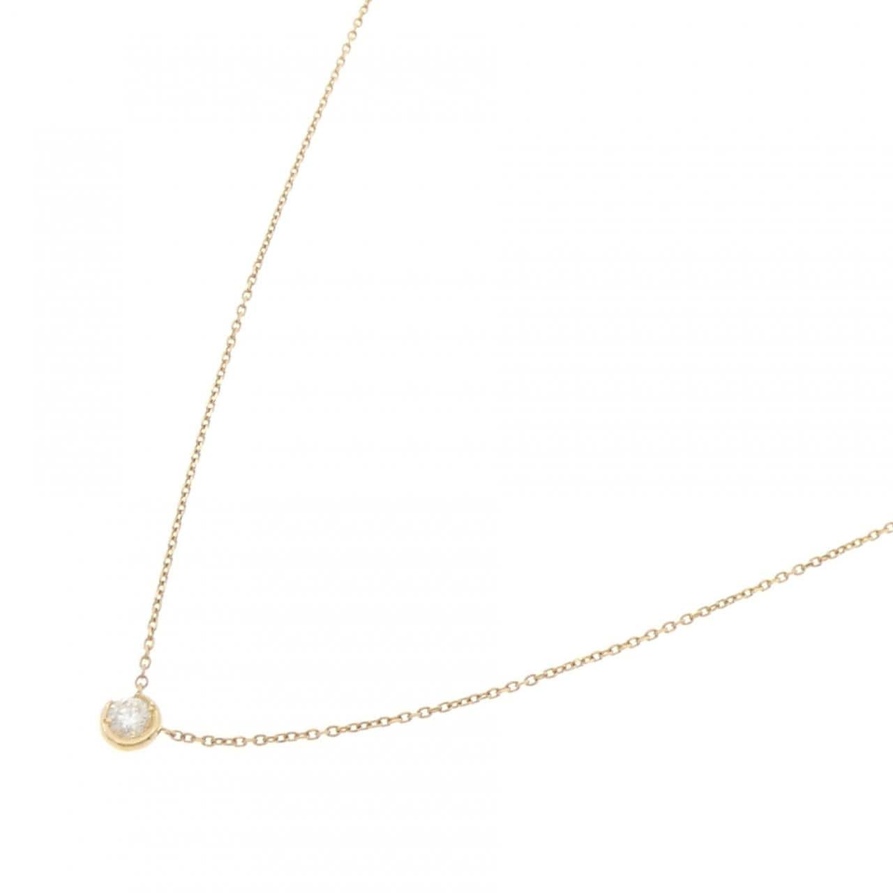 スタージュエリー ムーンセッティング ネックレス 0.10CT