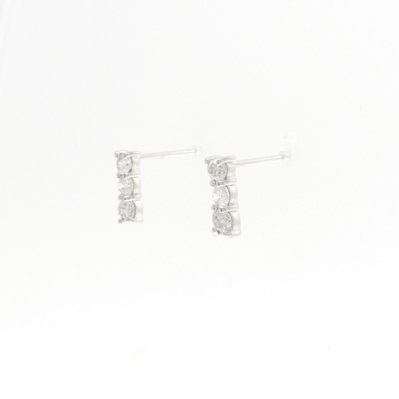 PT900 ダイヤモンド ピアス 0.30CT