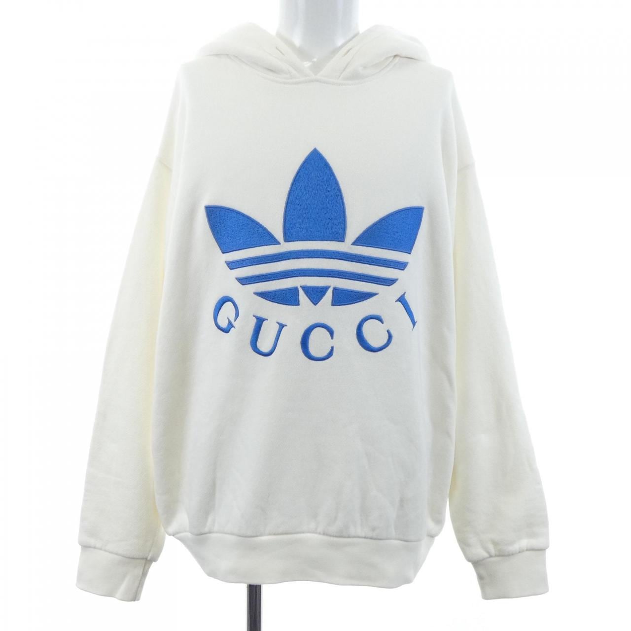グッチ GUCCI ADIDAS トレフォイルエンブロイダリー 702607 XJEDA パーカー