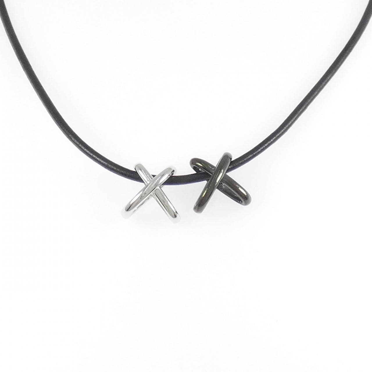 ミキモト K18WG/K18BG ネックレス