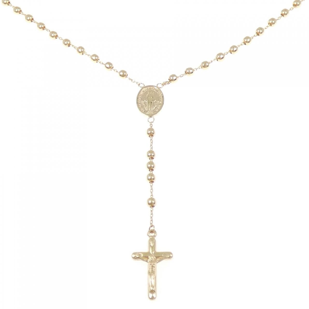 K18YG クロス ネックレス