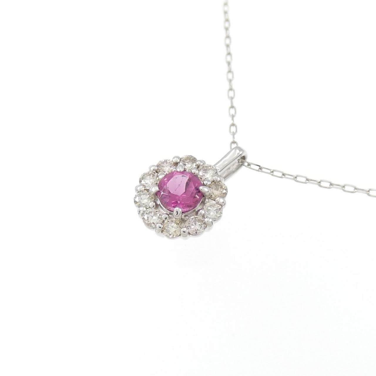 [BRAND NEW] PT Tourmaline Necklace 0.11CT