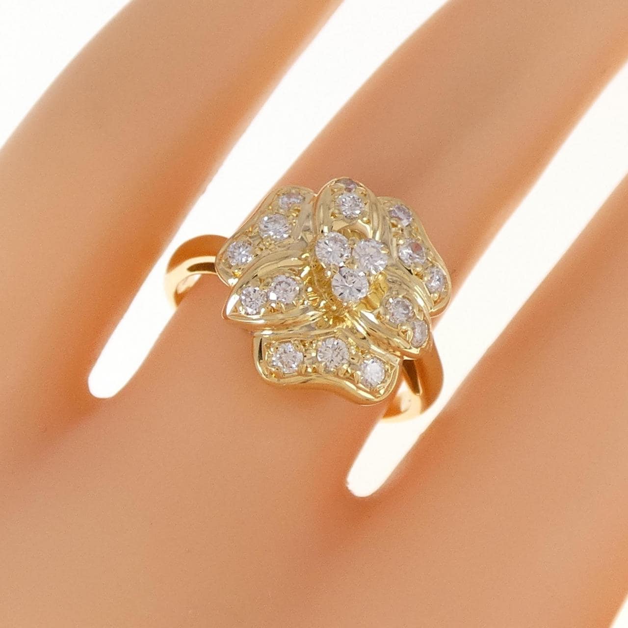 K18YG ダイヤモンド リング 0.50CT
