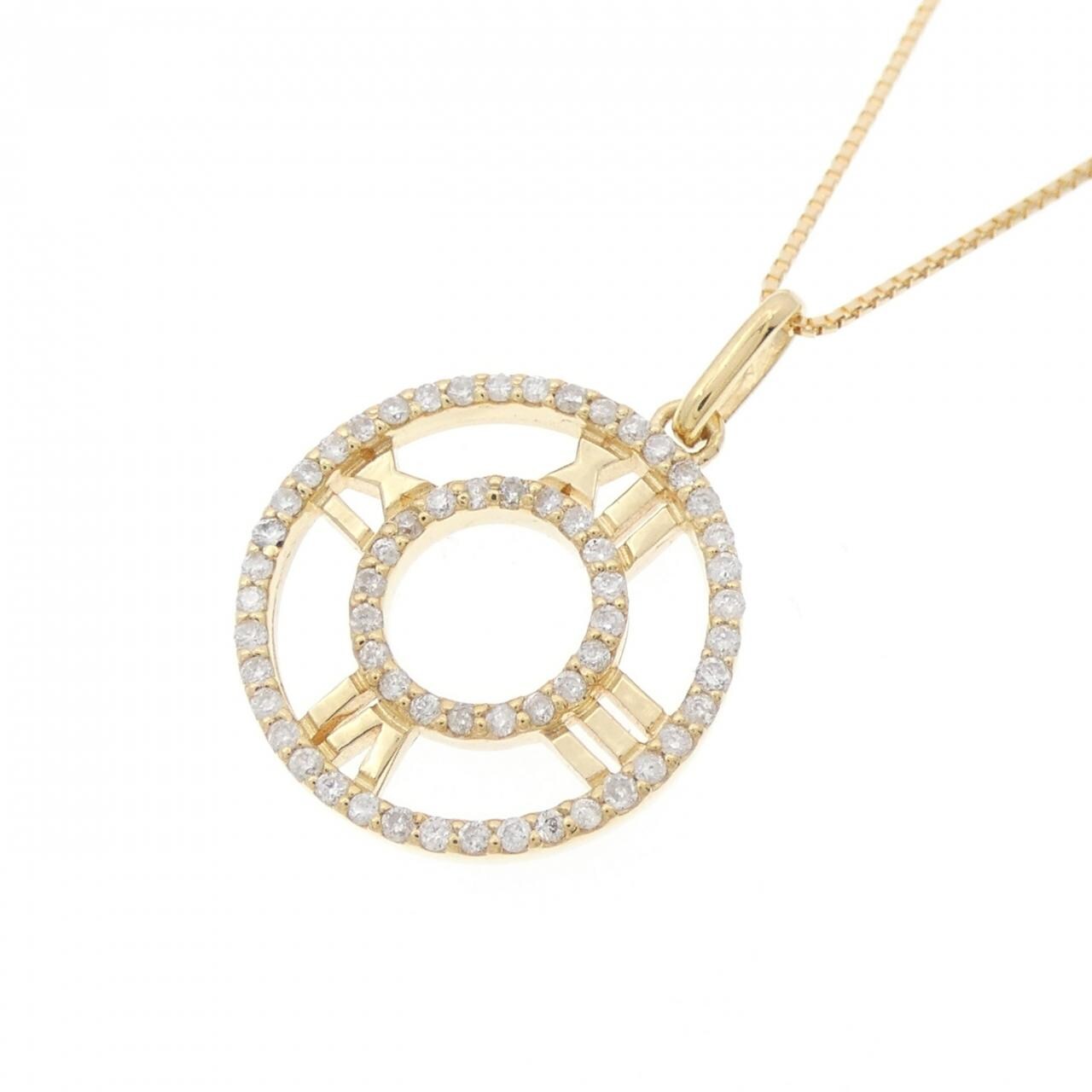 K18YG ダイヤモンド ネックレス 0.23CT