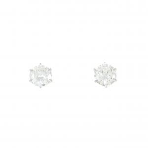【新品】PT900 ダイヤモンド ピアス 0.532CT 0.519CT G SI1 Good