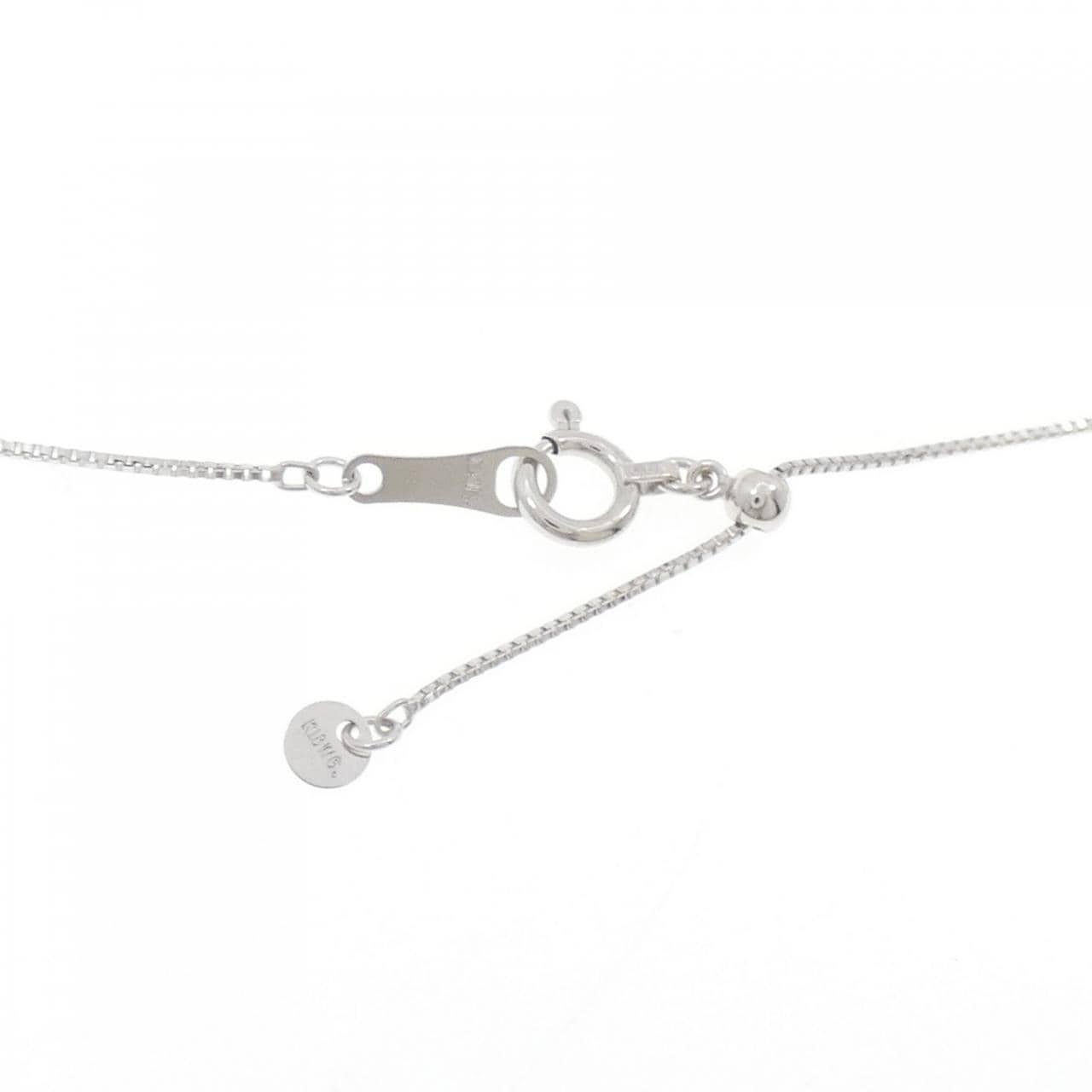 K18WG ダイヤモンド ネックレス 0.38CT