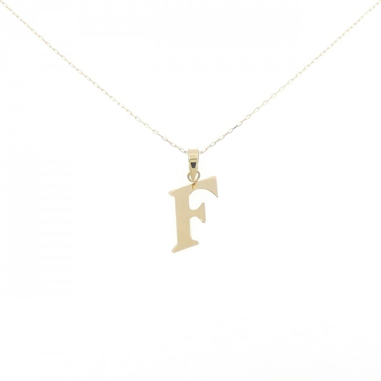 【新品】K18YG イニシャルF ネックレス