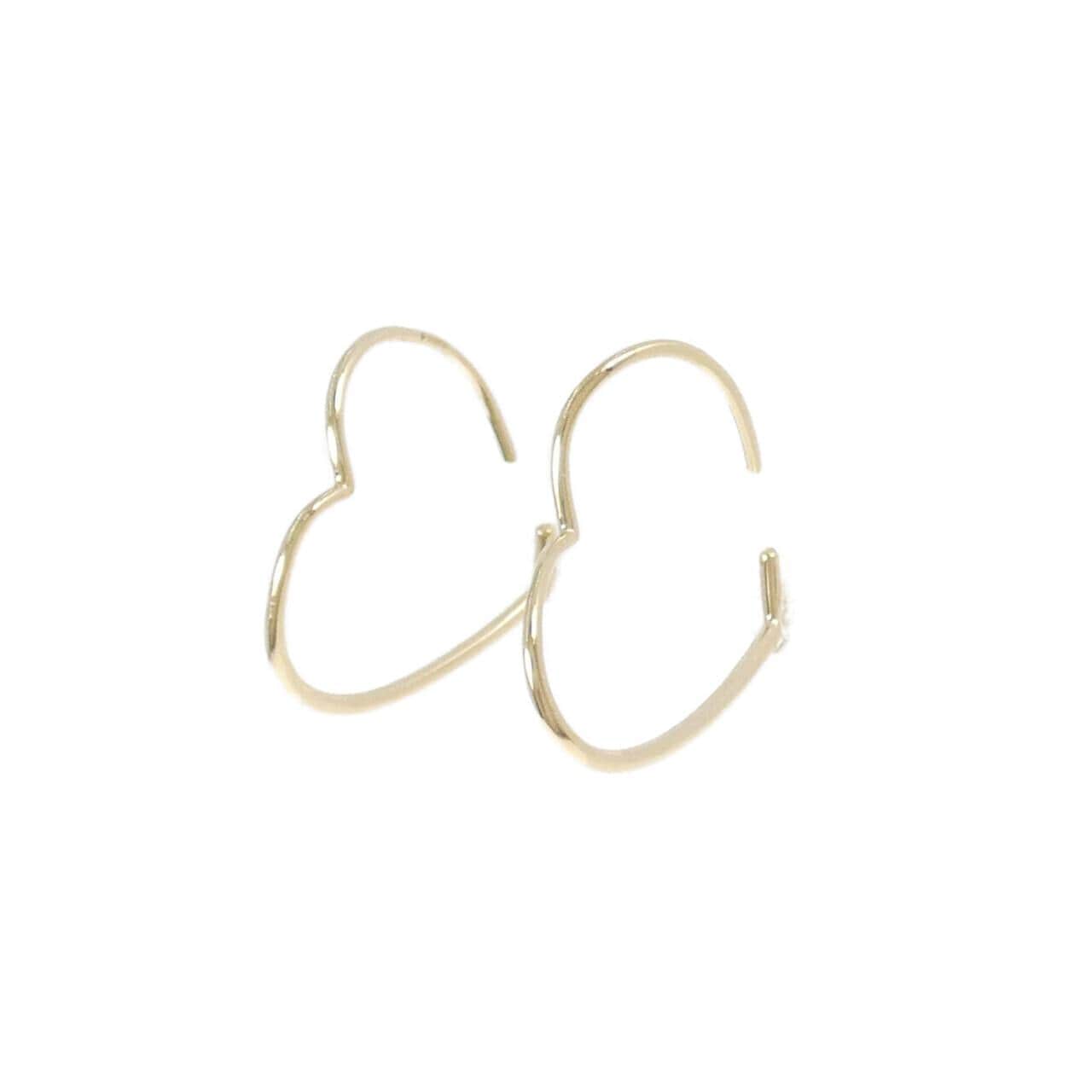 ポンテヴェキオ K10YG ハート ピアス