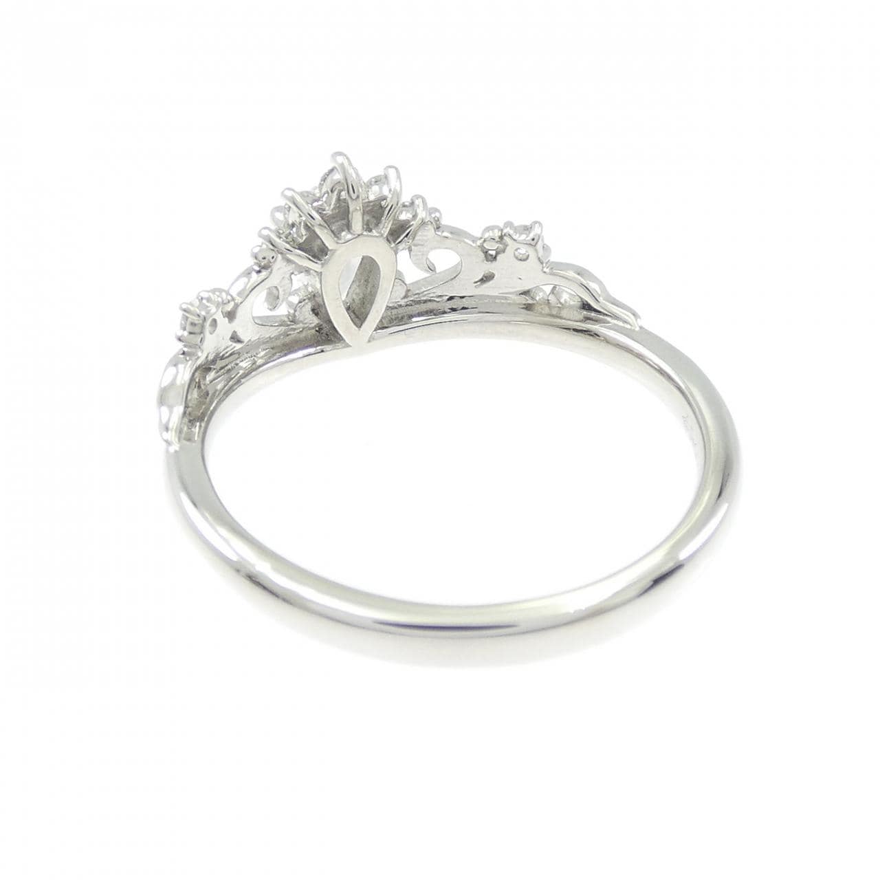 ジーエスティービー ダイヤモンド リング 0.32CT D VVS1 ペアシェイプ