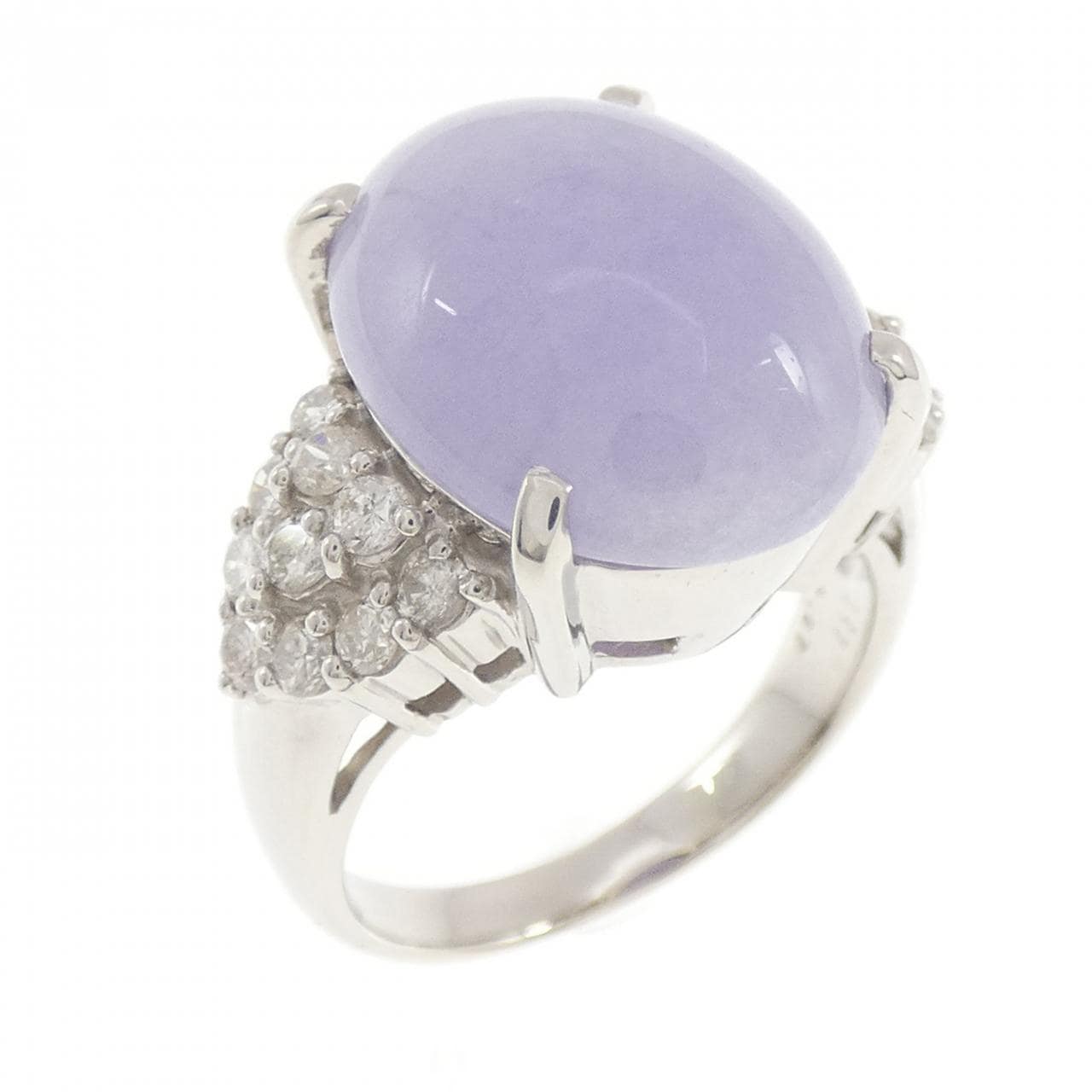 PT900 ラベンダーヒスイ リング 9.47CT