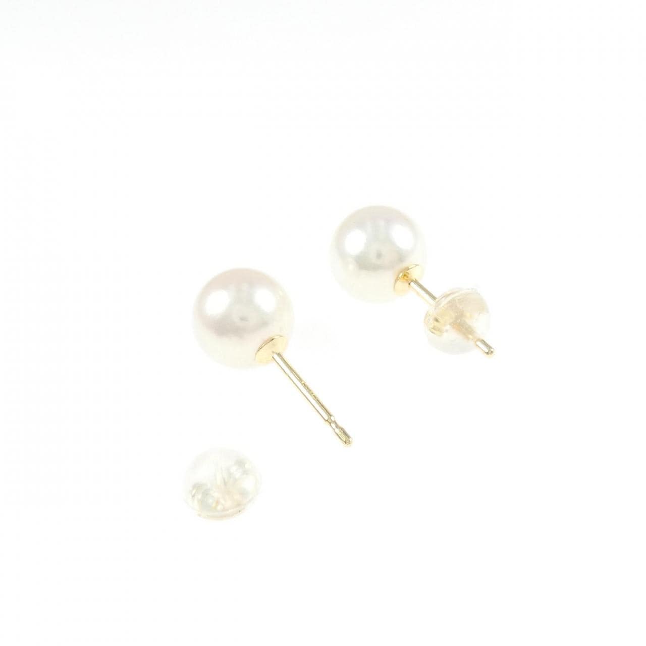 K18YG アコヤパール ピアス 7.8mm
