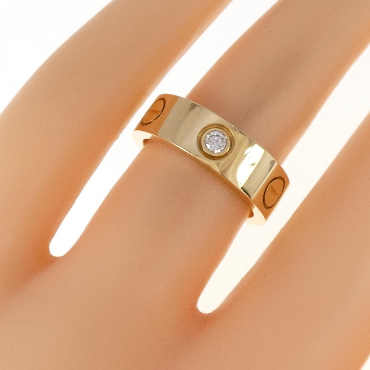 CARTIER LOVE half 鑽石指