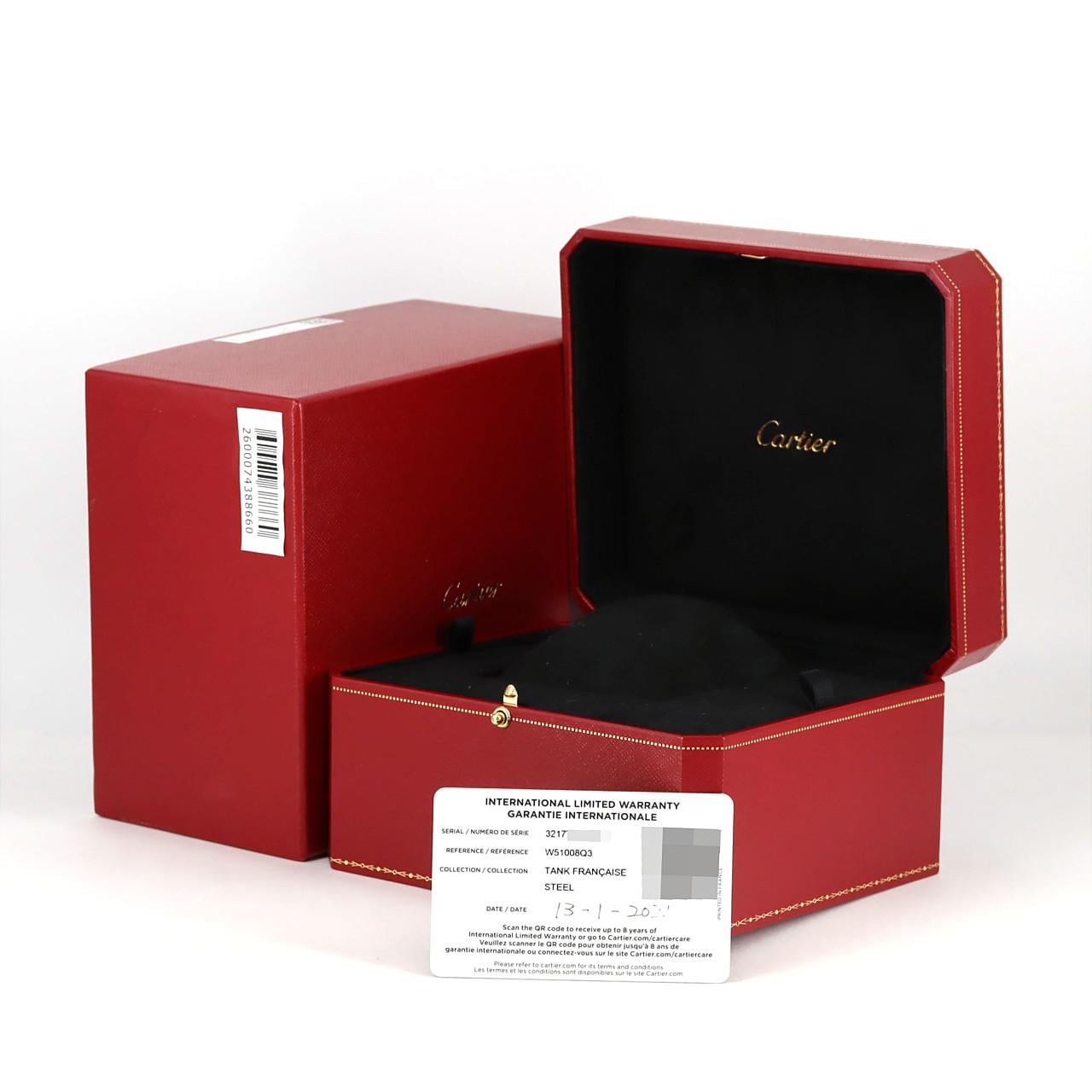 カルティエ タンクフランセーズSM W51008Q3 SS クォーツ