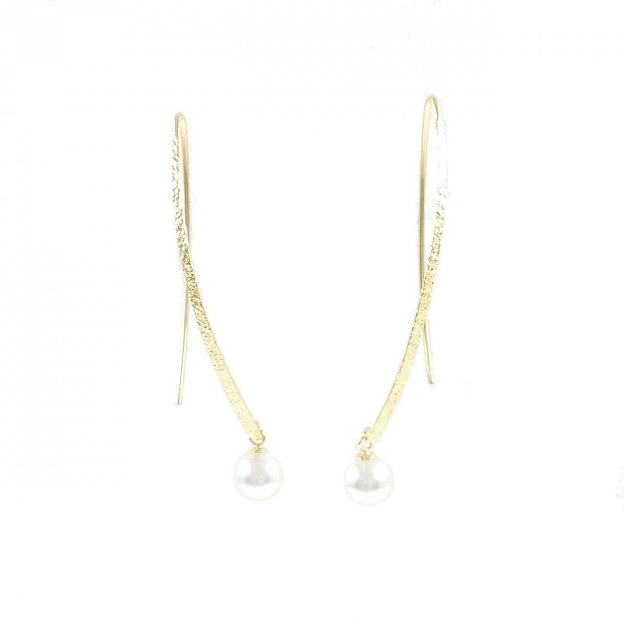 K18YG アコヤパール ピアス 5.5mm