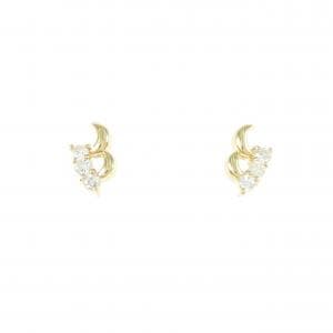 K18YG ダイヤモンド ピアス 0.14CT