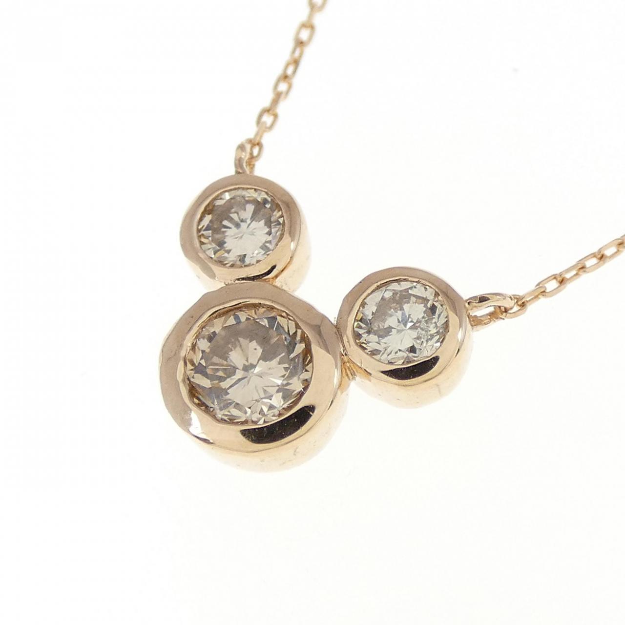 K18PG ダイヤモンド ネックレス 0.50CT