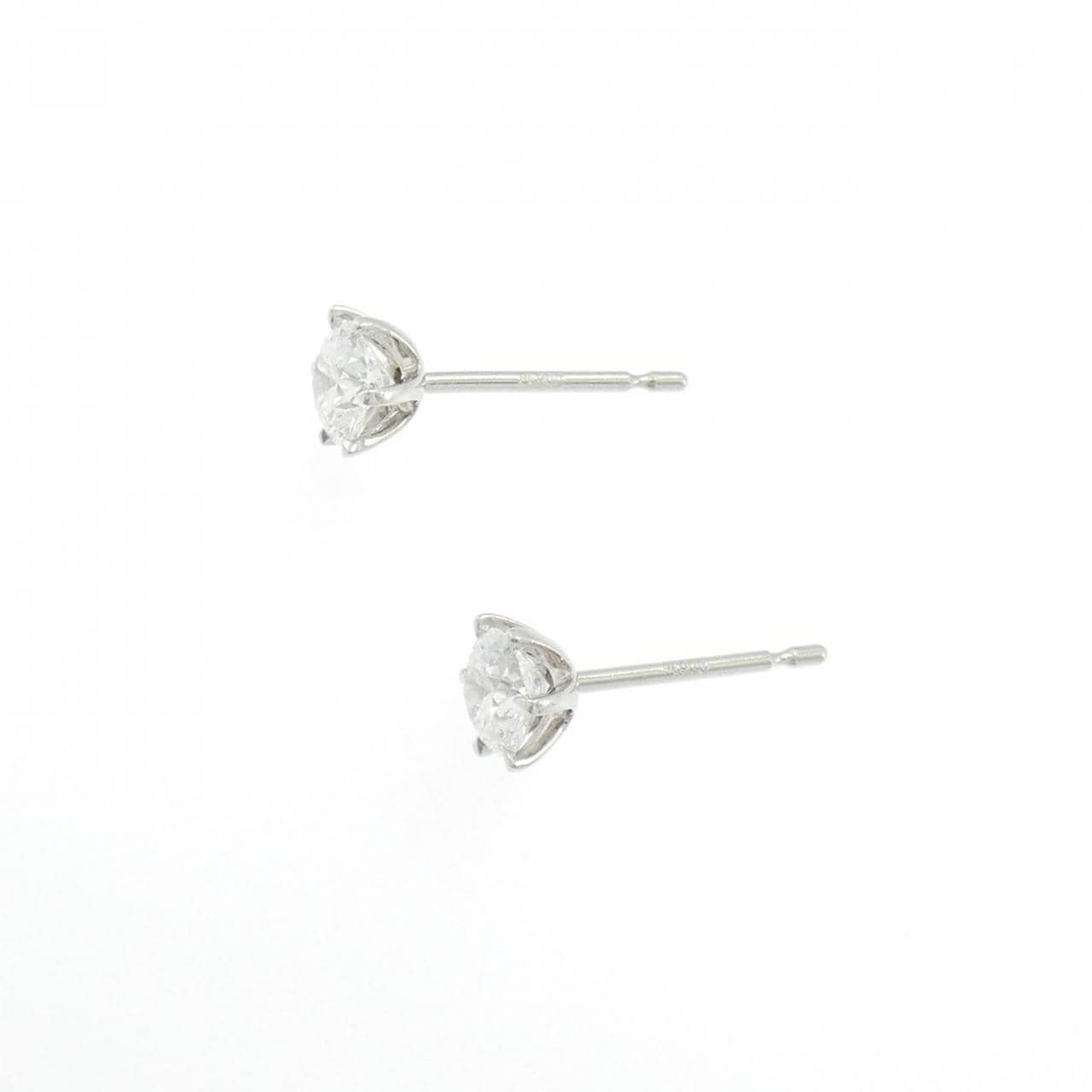 【リメイク】PT900/ST ダイヤモンド ピアス 0.309CT 0.320CT D IF 3EXT H&C