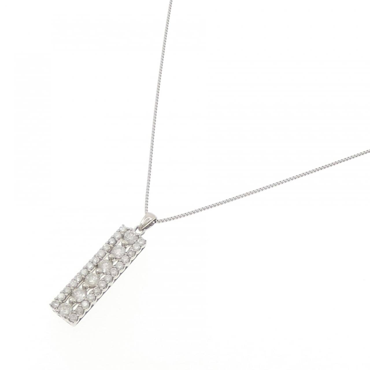 PT900/PT850 ダイヤモンド ネックレス 1.00CT