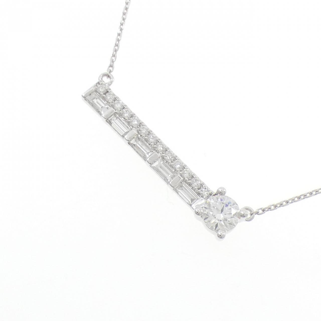 K18WG ダイヤモンド ネックレス 0.326CT D IF 3EXT