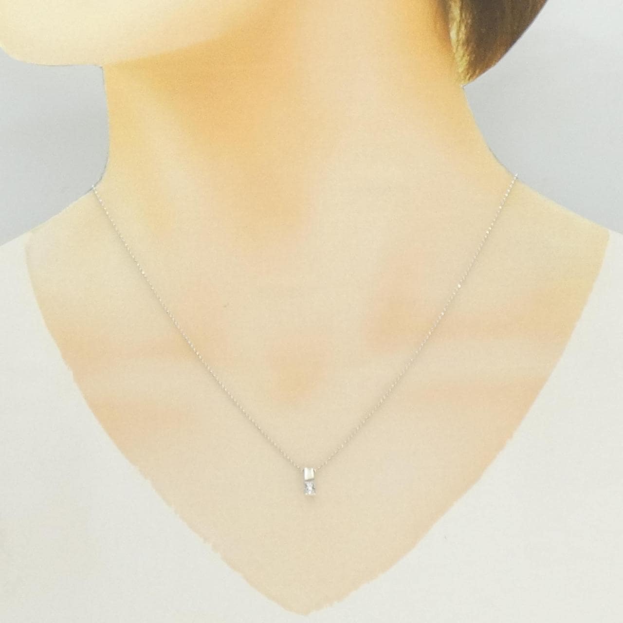 PT900/PT850 ダイヤモンド ネックレス 0.26CT