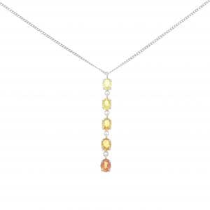 K18WG サファイヤ ネックレス 1.0CT