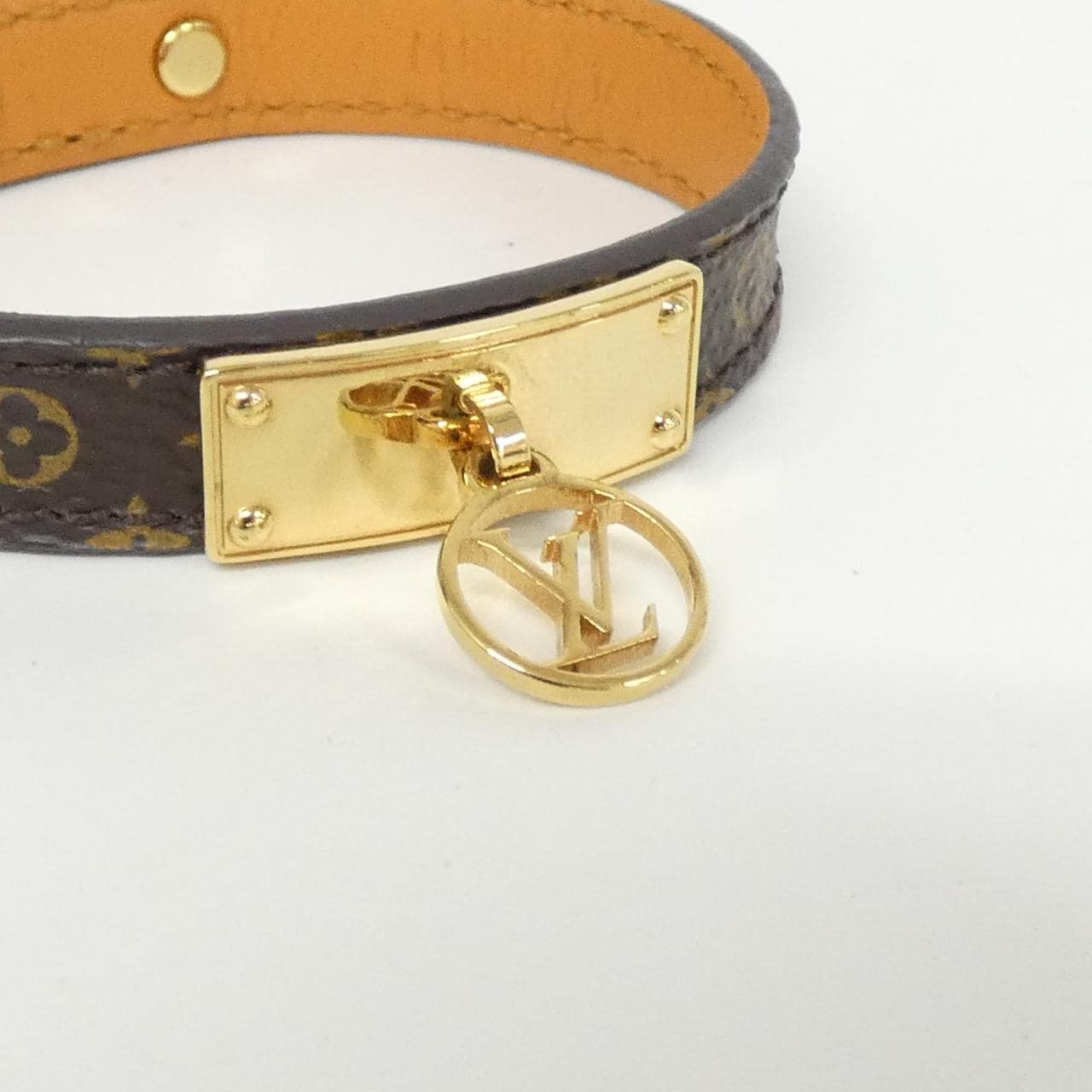 ルイヴィトン モノグラム ブラスレ ロゴマニア 17cm M4150F ブレスレット