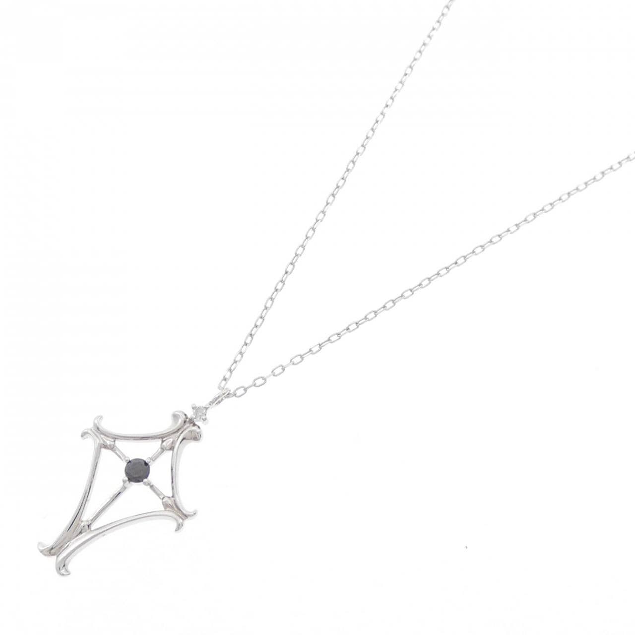 K10WG ダイヤモンド ネックレス 0.03CT