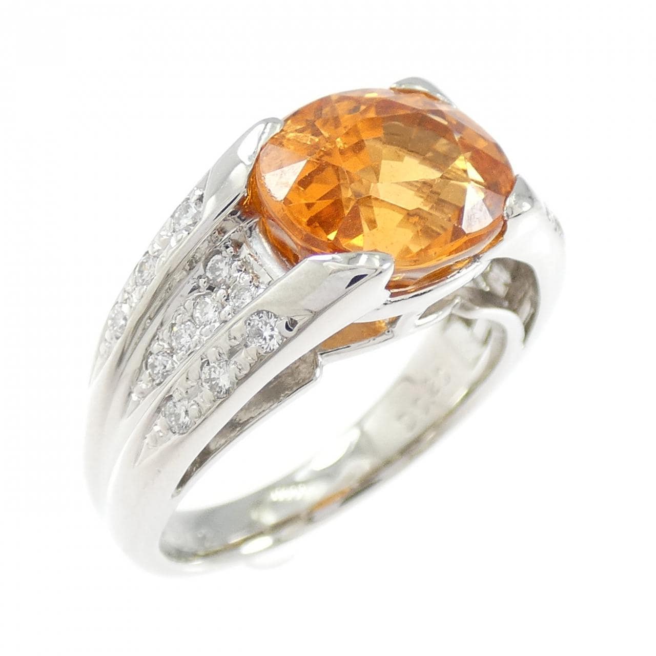 PT900 ガーネット リング 5.12CT