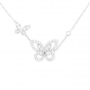 グラフ ダブル バタフライ シルエット ネックレス