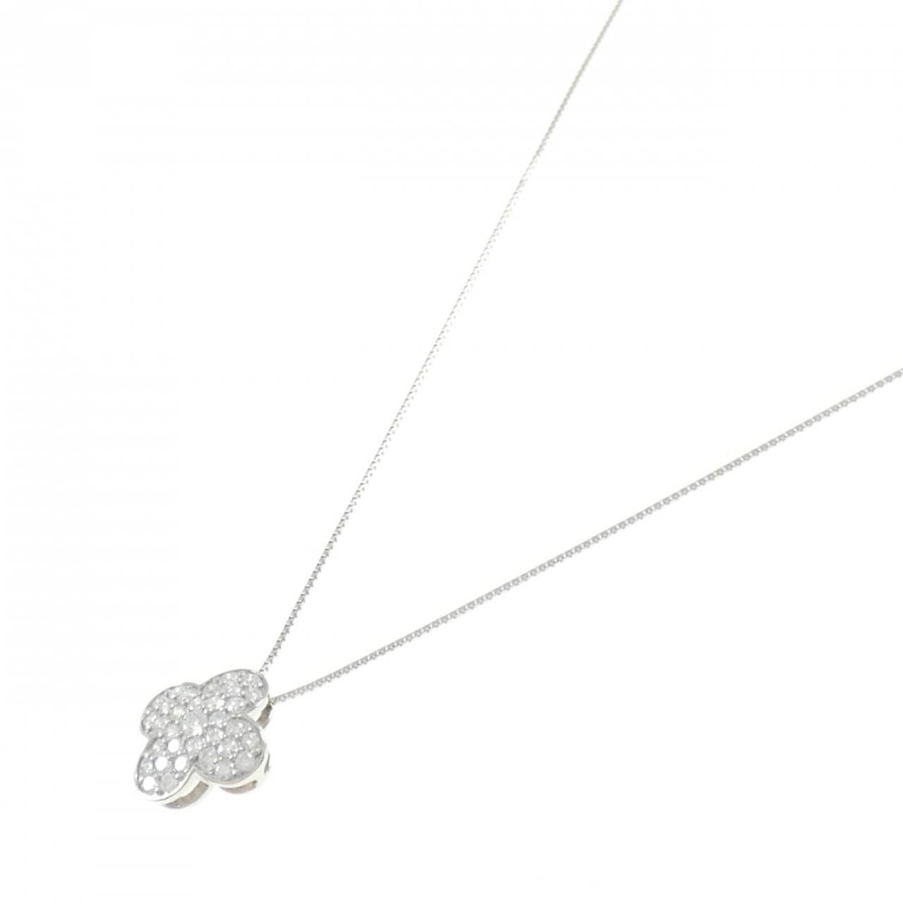 PT900/PT850 花朵密釘鑽石項鍊 0.85CT