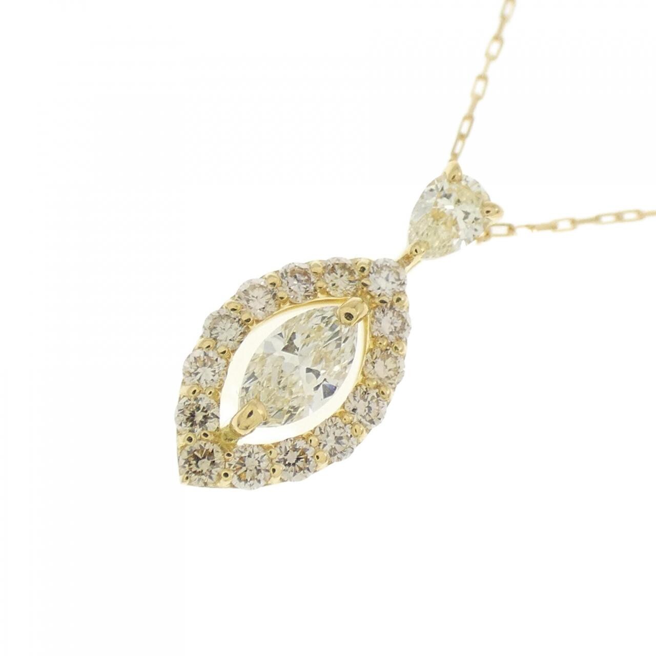 【新品】K18YG ダイヤモンド ネックレス 0.35CT