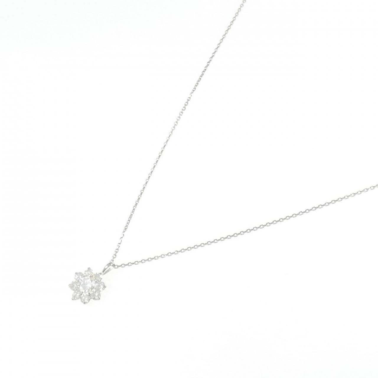 【新品】PT900/PT850 ダイヤモンド ネックレス 0.200CT D SI1 Good