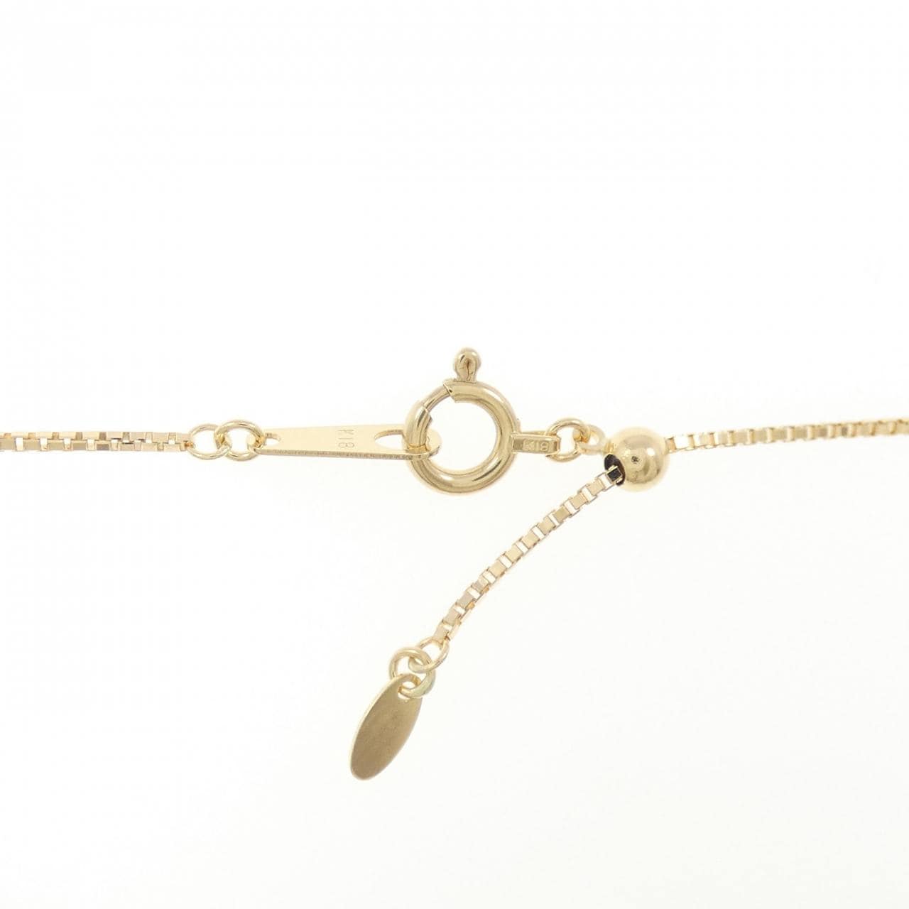 K18YG/K18WG ダイヤモンド ネックレス 0.21CT