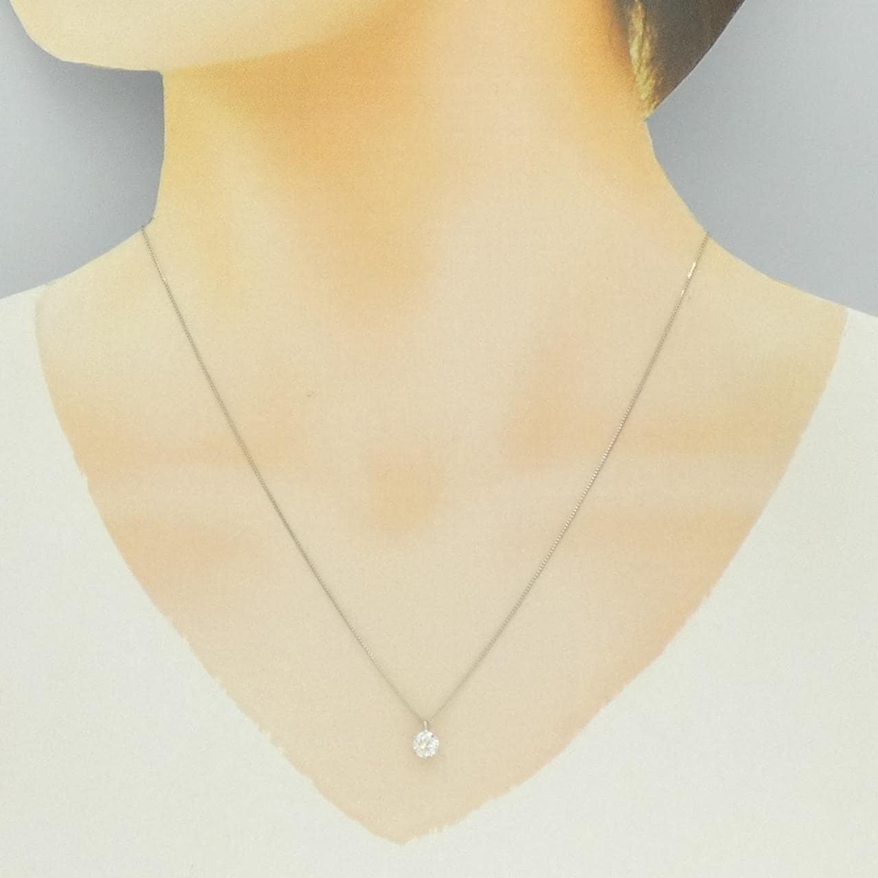 PT900/PT850 ダイヤモンド ネックレス 0.509CT D SI2 Good