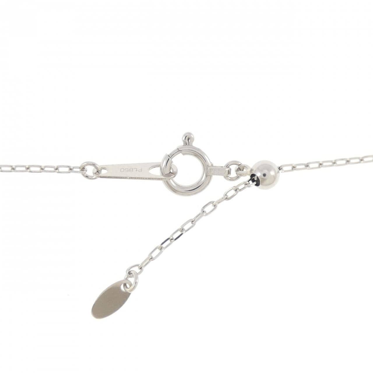 PT900/PT850 ハート ダイヤモンド ネックレス 0.50CT