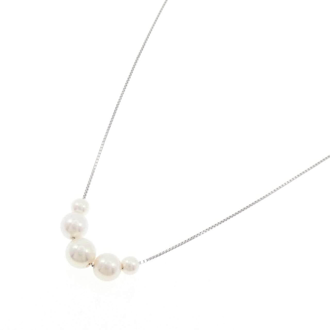 K18WG アコヤパール ネックレス