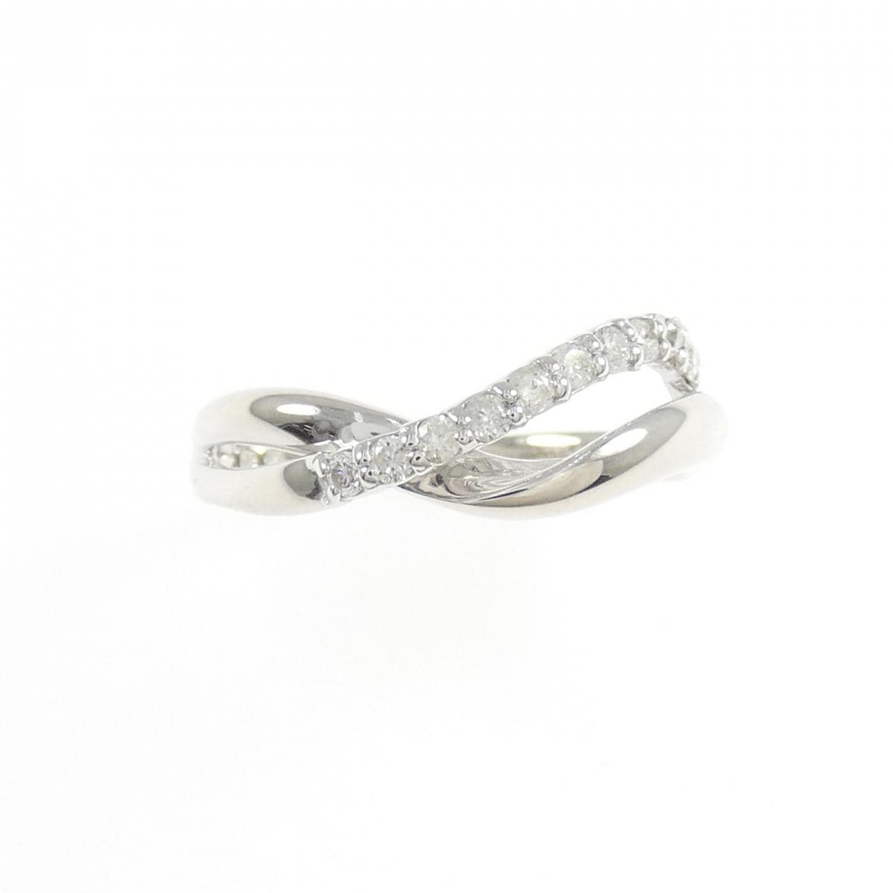 K18WG ダイヤモンド リング 0.15CT