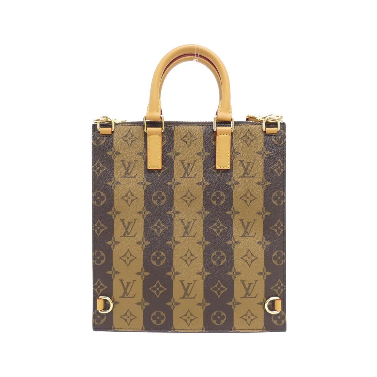 LOUIS VUITTON Monogram條紋（LV Squared）麻袋塑膠郵差包 M45969