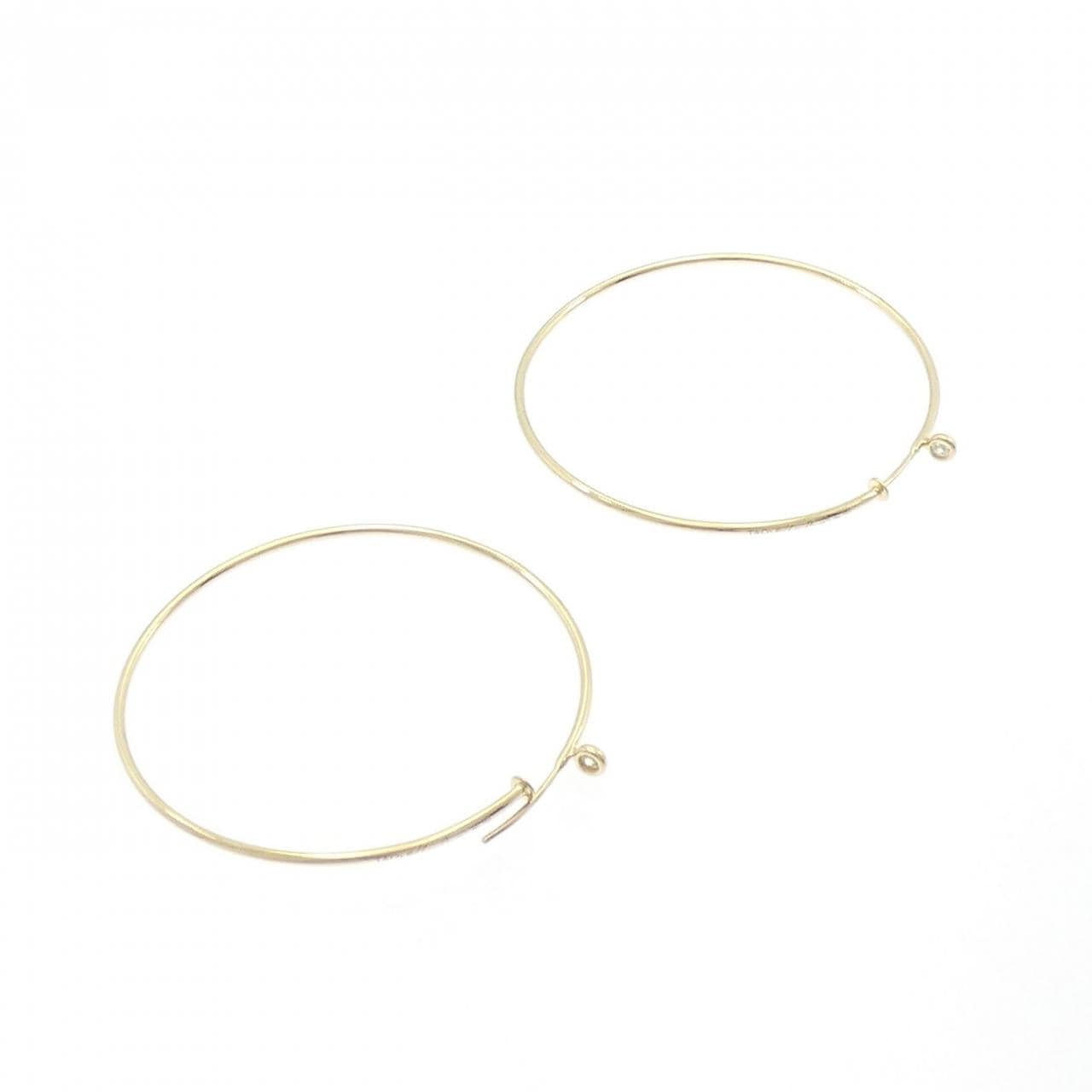 ティファニー ダイヤモンド フープ ピアス