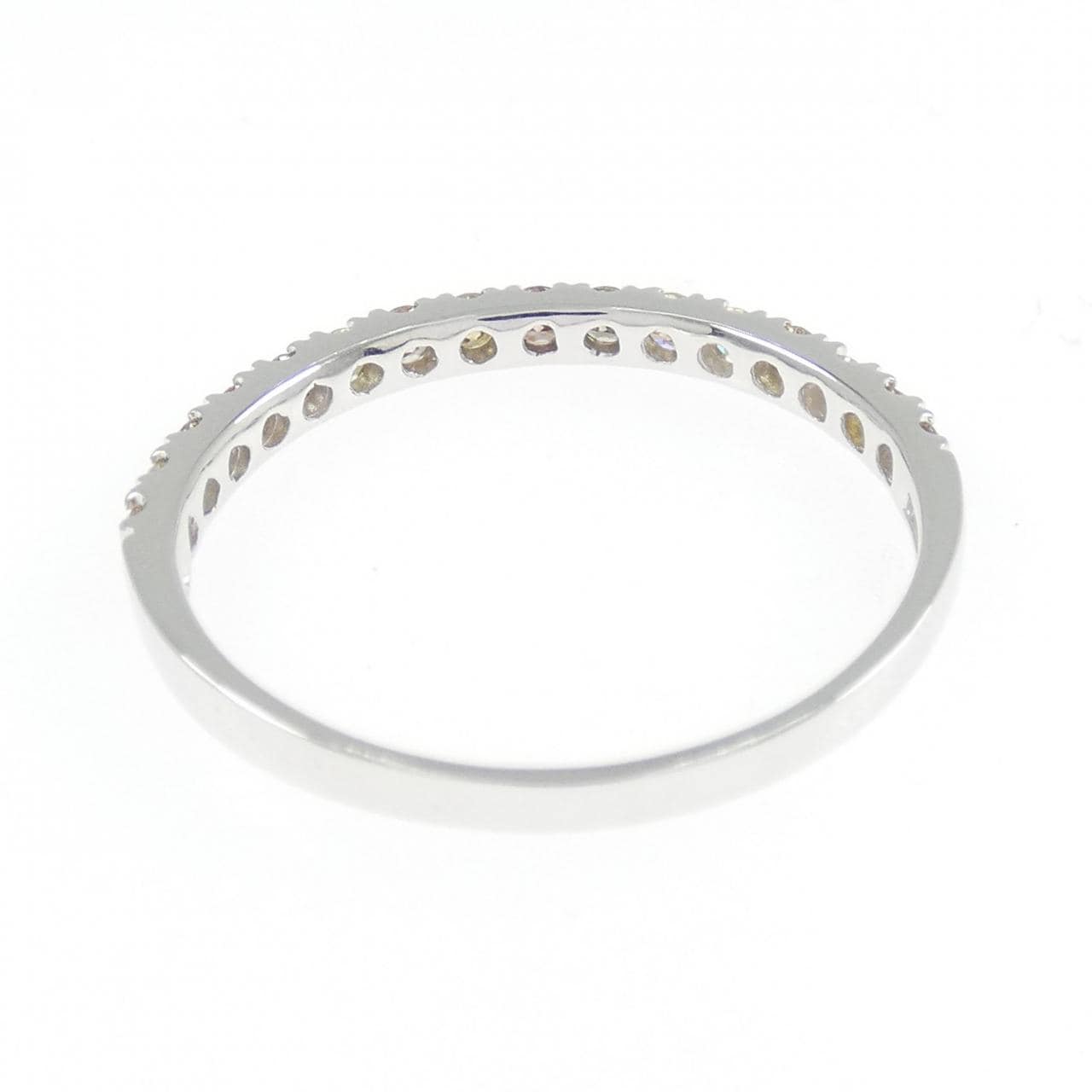 K18WG ハーフエタニティ ダイヤモンド リング 0.50CT