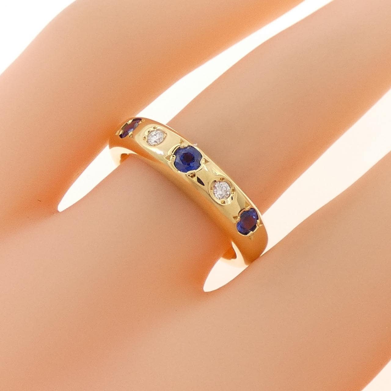 ミキモト サファイヤ リング 0.33CT