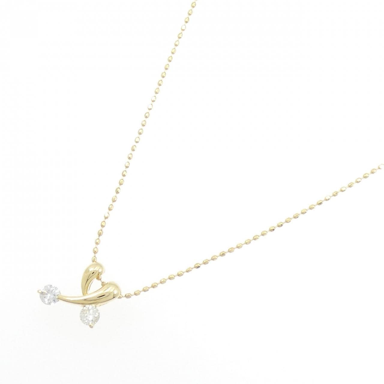 K18YG ダイヤモンド ネックレス 0.15CT