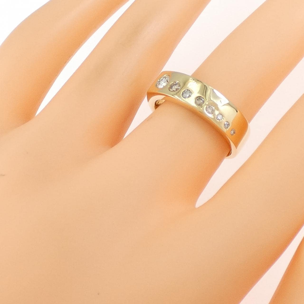 K18YG ダイヤモンド リング 0.367CT