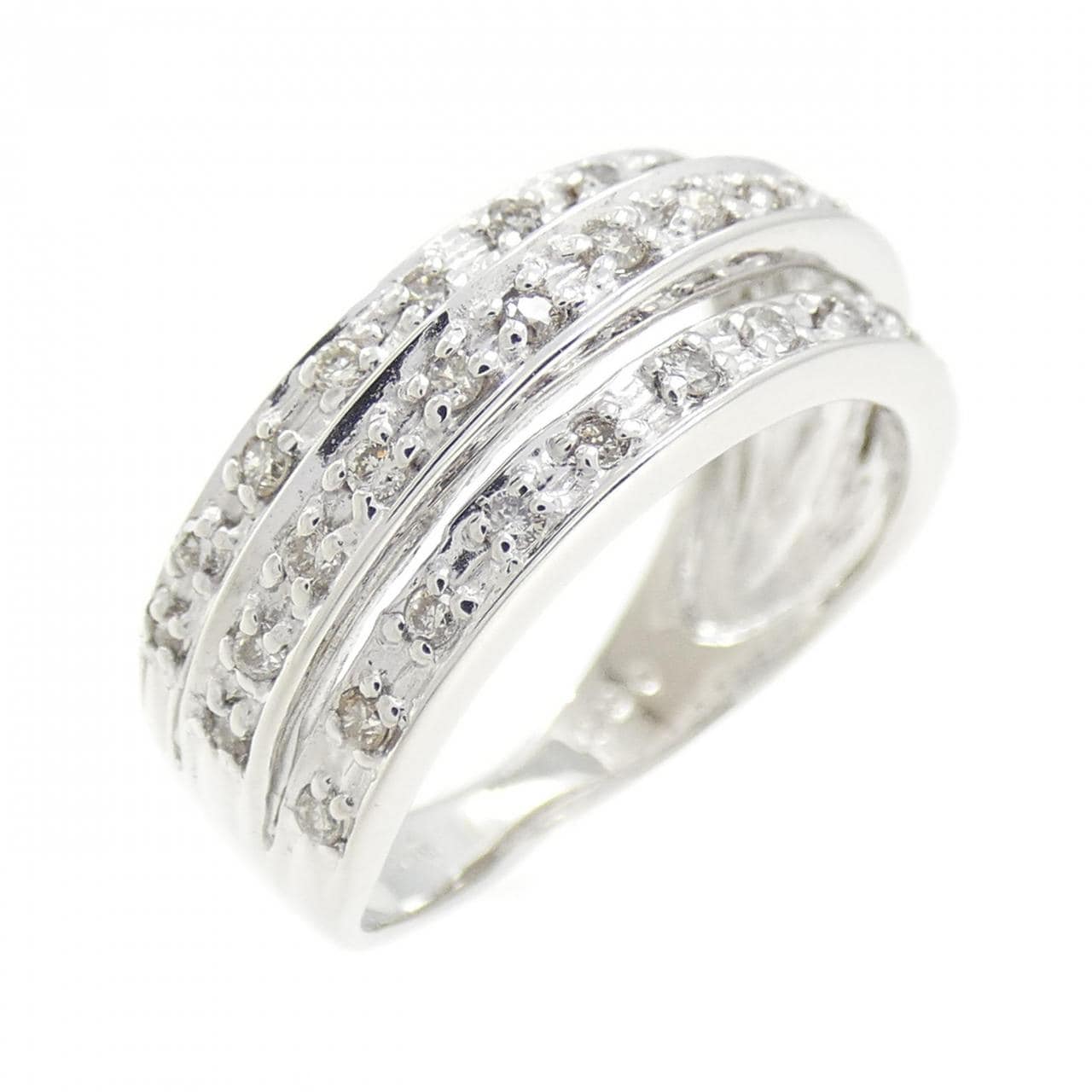 K18WG ダイヤモンド リング 0.30CT