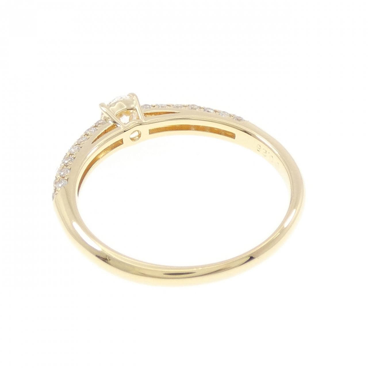 K18YG ダイヤモンド リング 0.23CT D VS1 3EXT