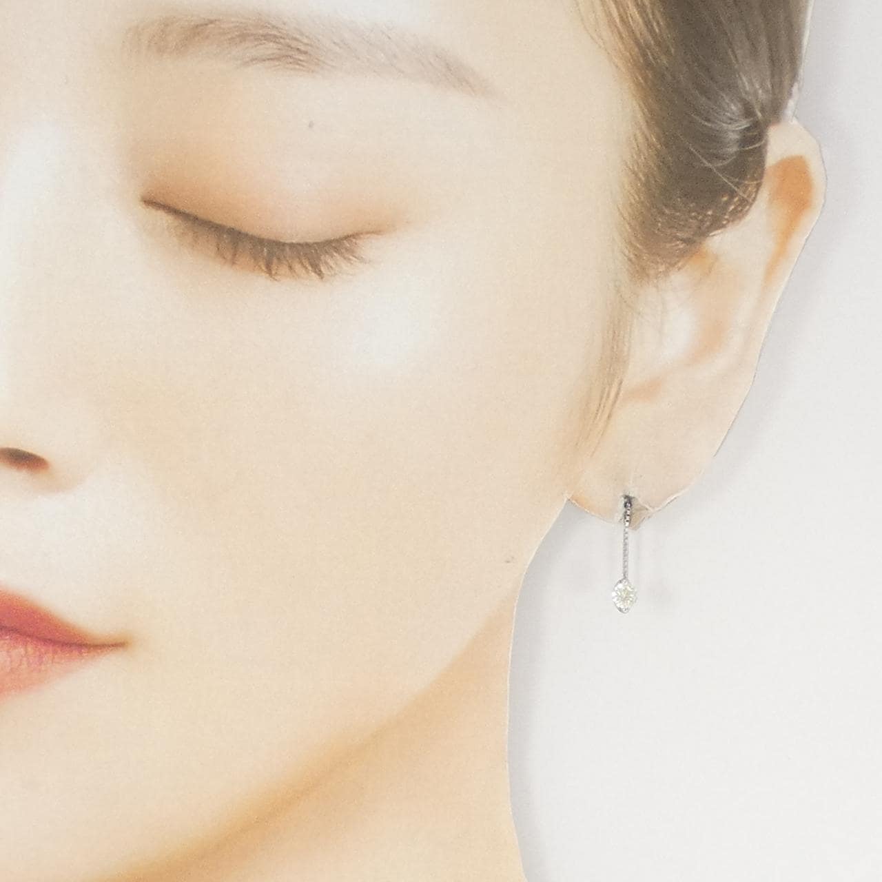 PT900 ダイヤモンド ピアス 0.547CT