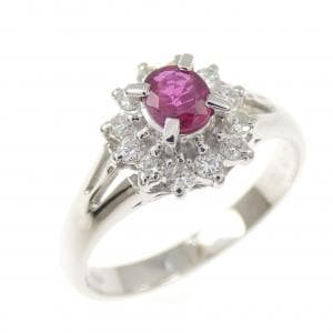 PT850 ルビー リング 0.25CT