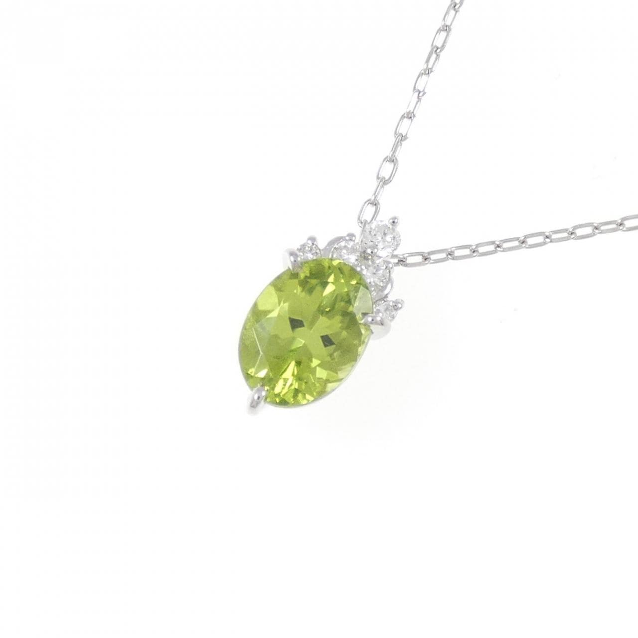 PT Peridot Necklace 1.38CT