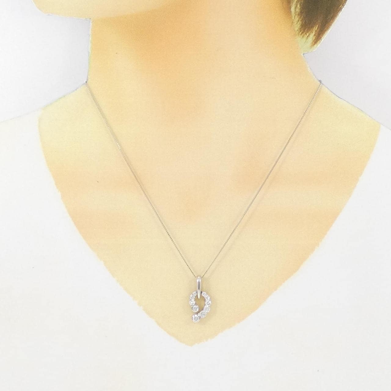 PT ダイヤモンド ネックレス 0.74CT